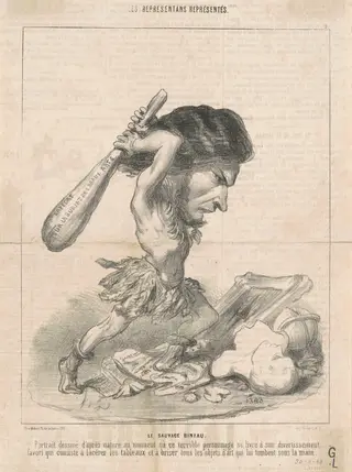 J. Martial Bineau (2nd Plate), by Honoré Daumier, ink, 1848