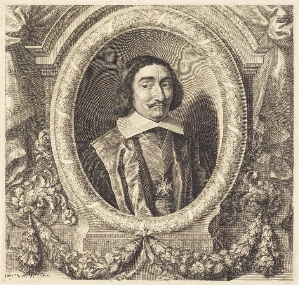 Chancellor Pierre Seguier, by Grégoire Huret, ink, 1638
