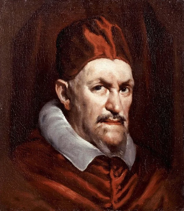 Portrait of Pope Innocent X, detail