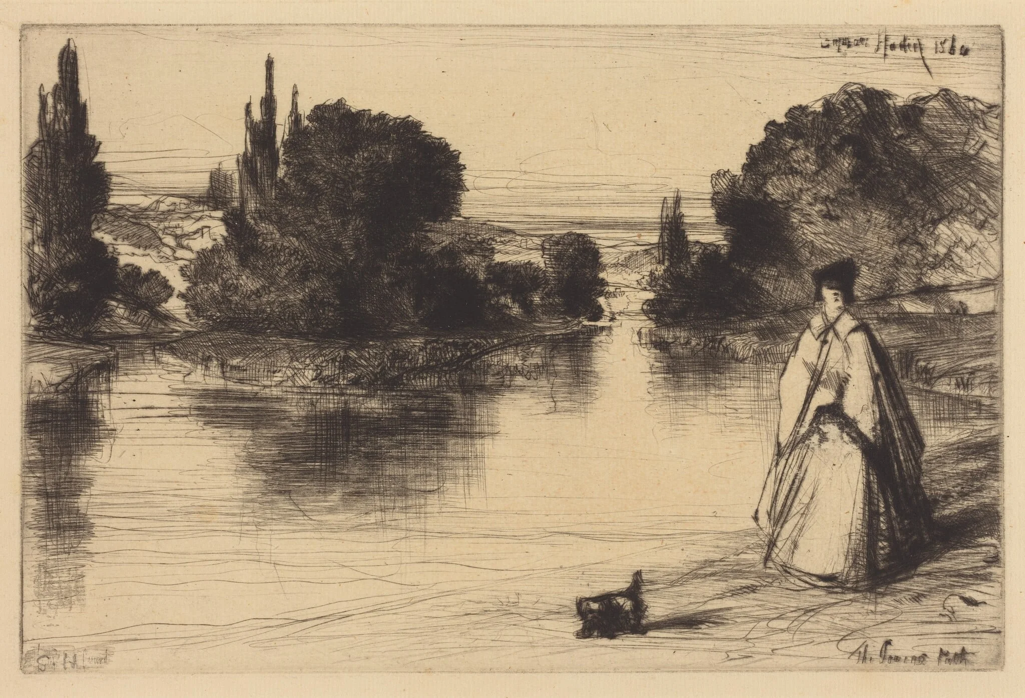 The Towing Path, detail