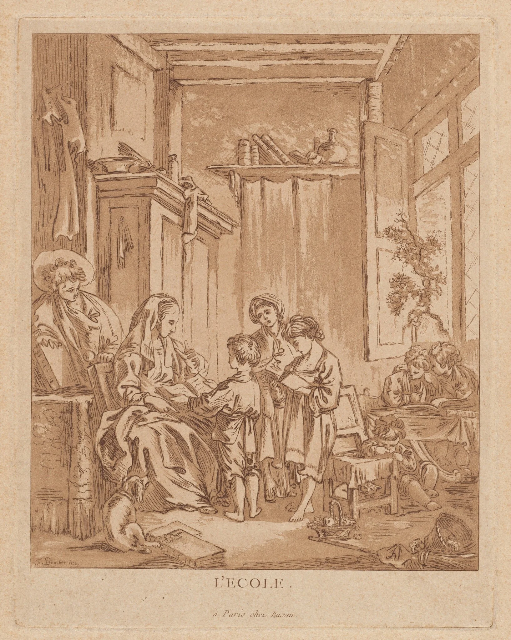 L’École (The School), detail