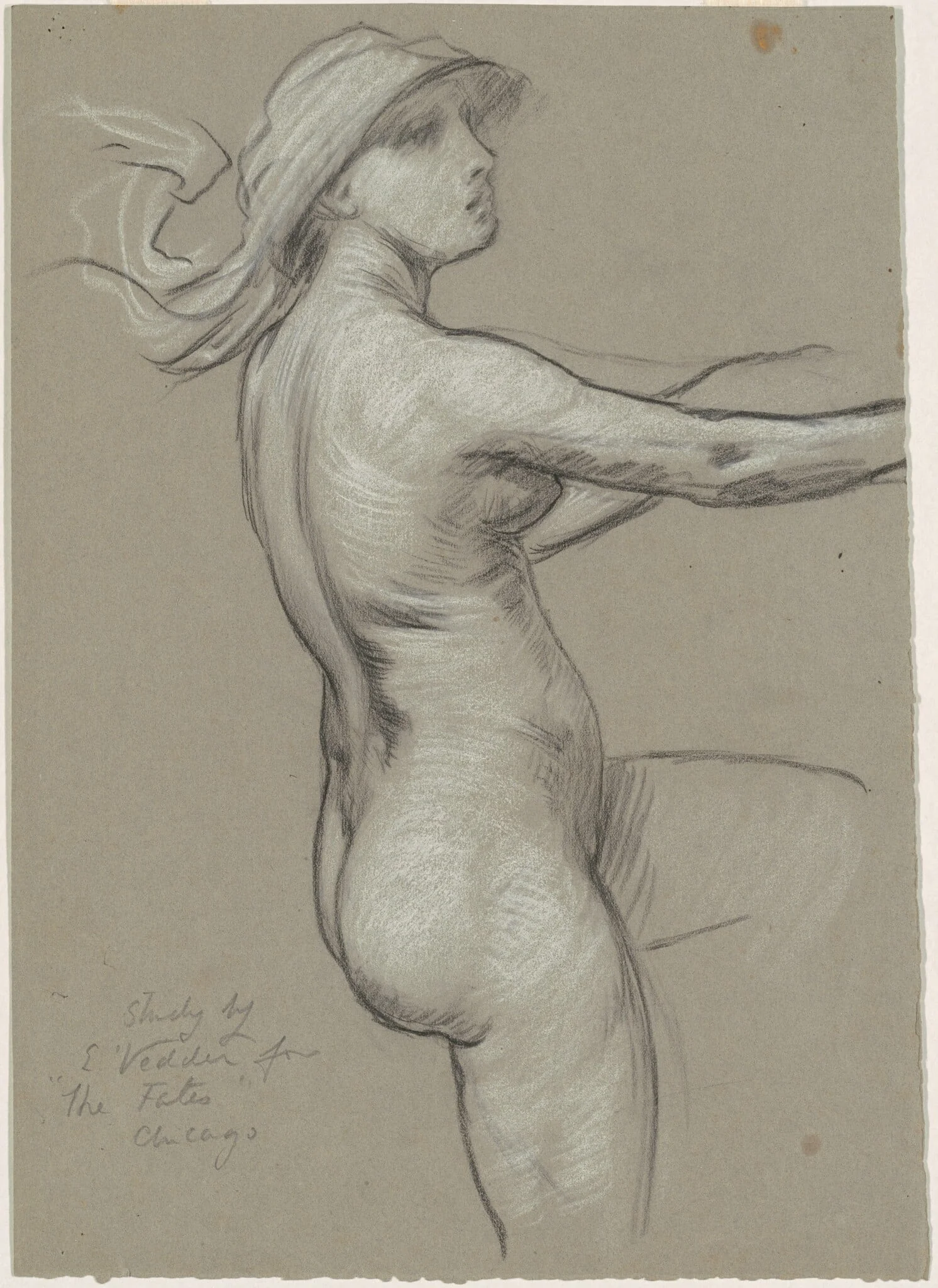 Study for "The Fates Gathering in the Stars", detail