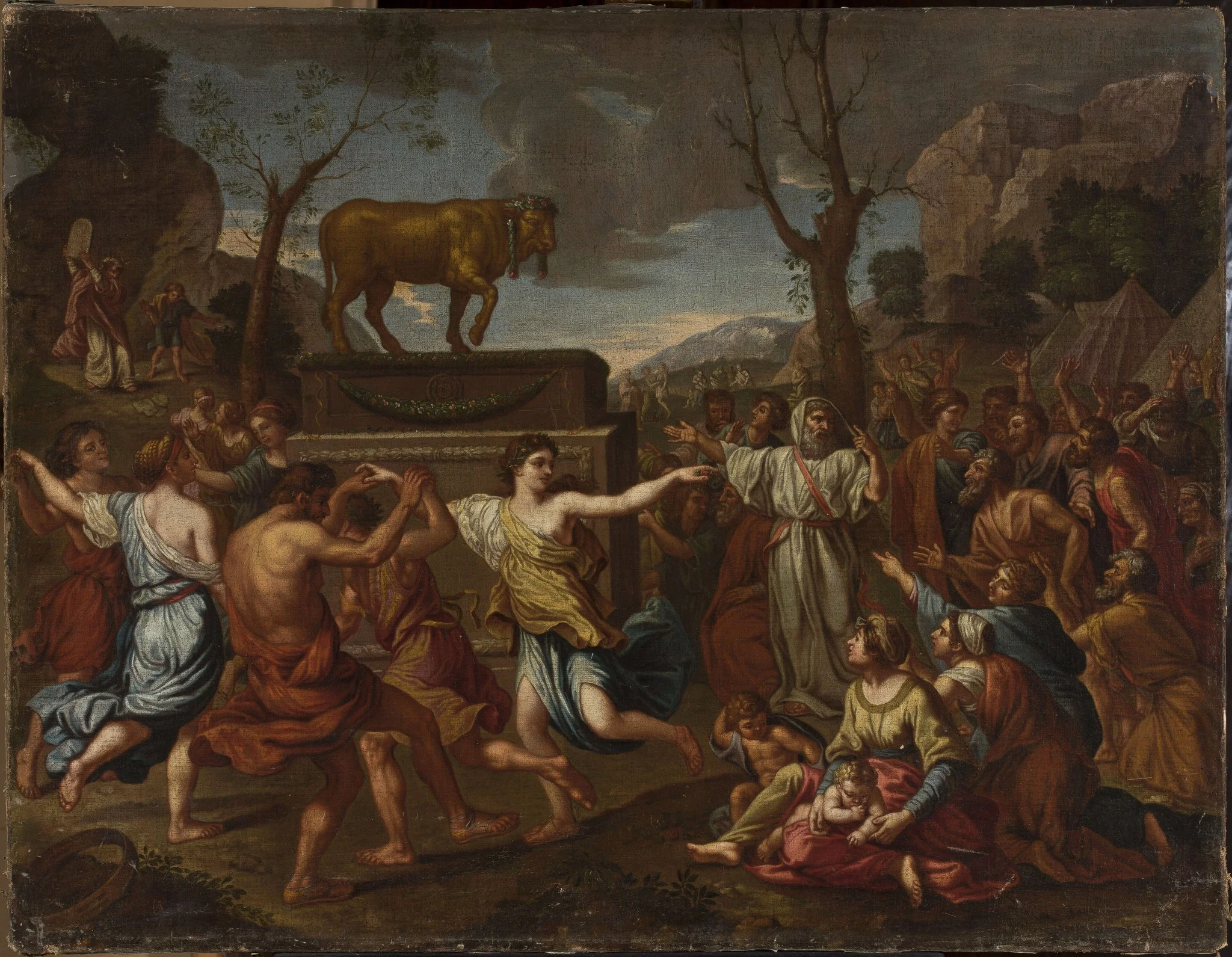 Adoration of the Golden Calf, detail