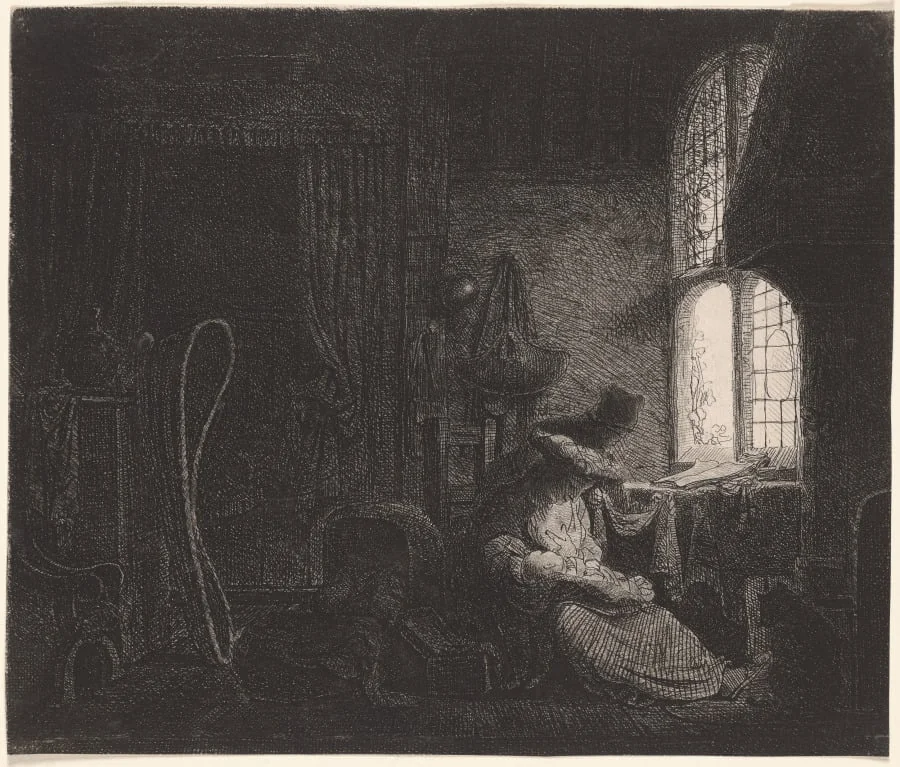 The Holy Family in an Interior, detail