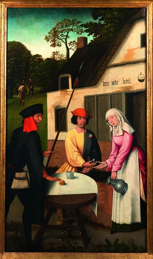 The Landlady at the Inn of Westerlo Recognises the Foreign Coins of the Spies, detail
