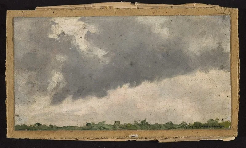 Landscape sketch, detail