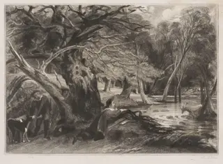 Jaques and the Wounded Stag, by John Constable