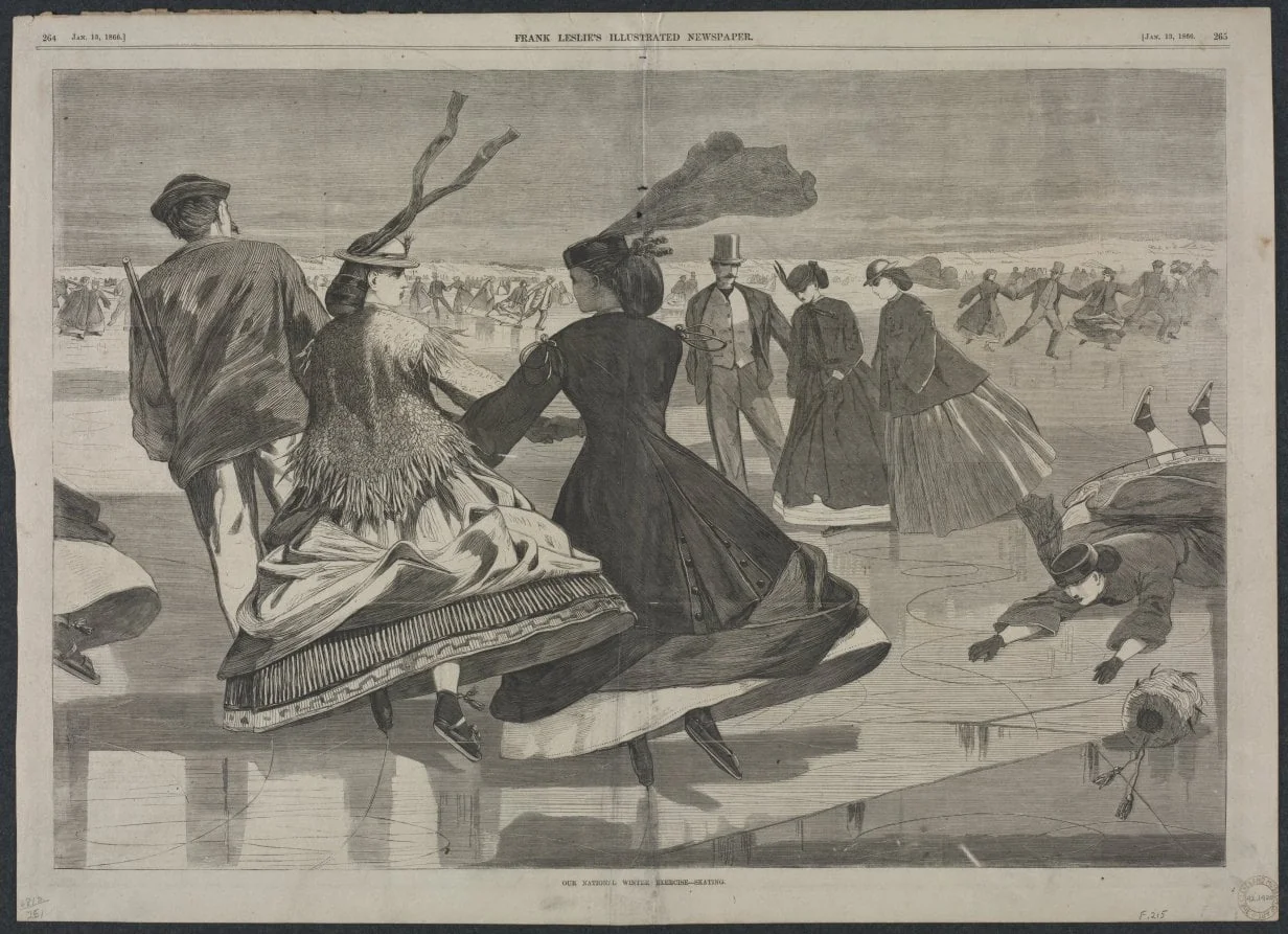 Our National Winter Exercise - Skating, detail