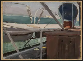 On the ship “Odessa” Fliegende Hollender. From the journey to Palestine, by Jan Ciągliński, unspecified, 1901