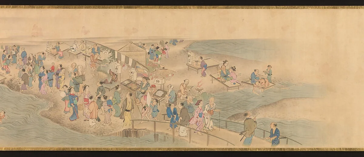 源琦筆 華洛四季遊楽図巻|Scenes of the Four Seasons in Kyoto, detail