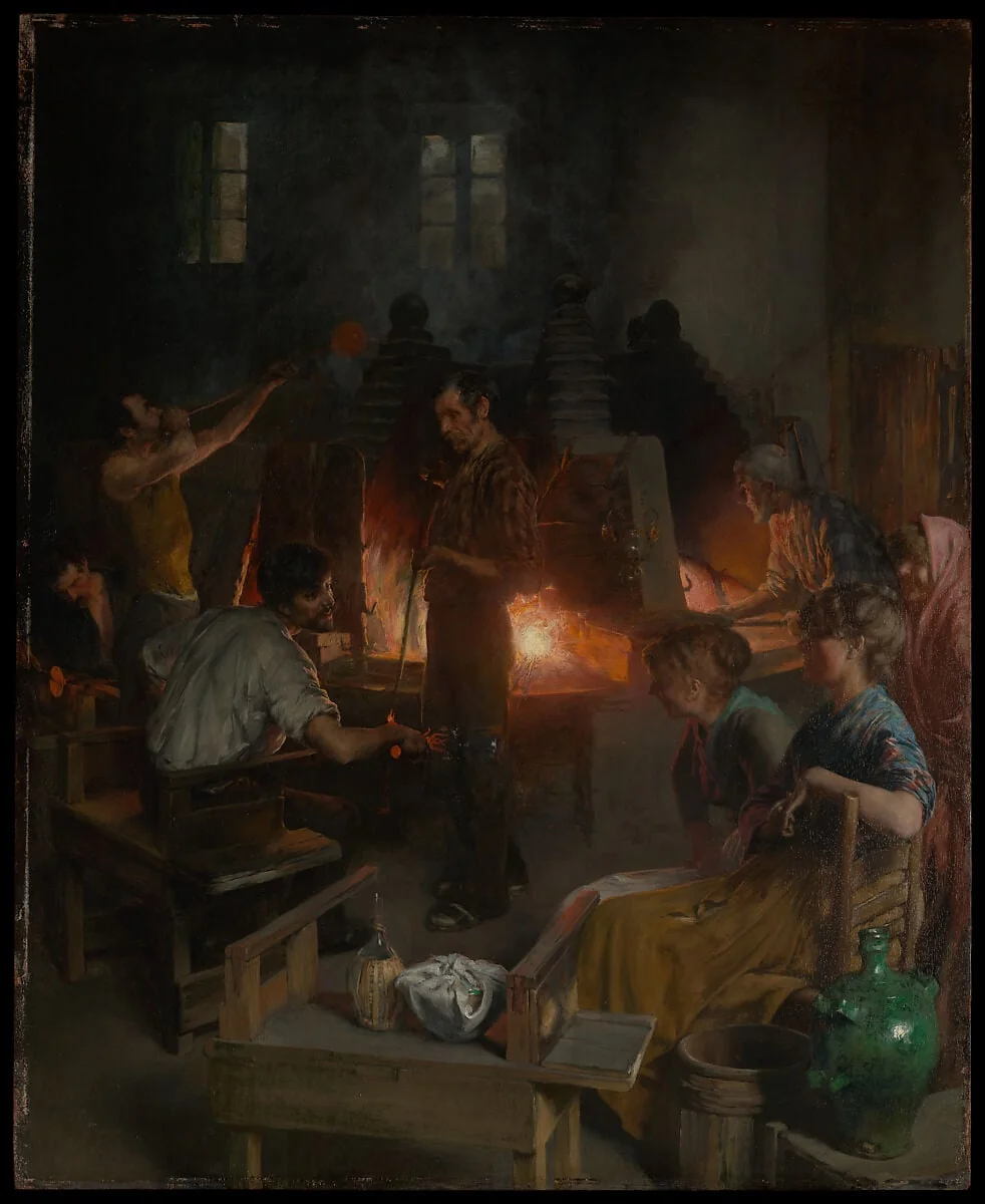 Glass Blowers of Murano, detail