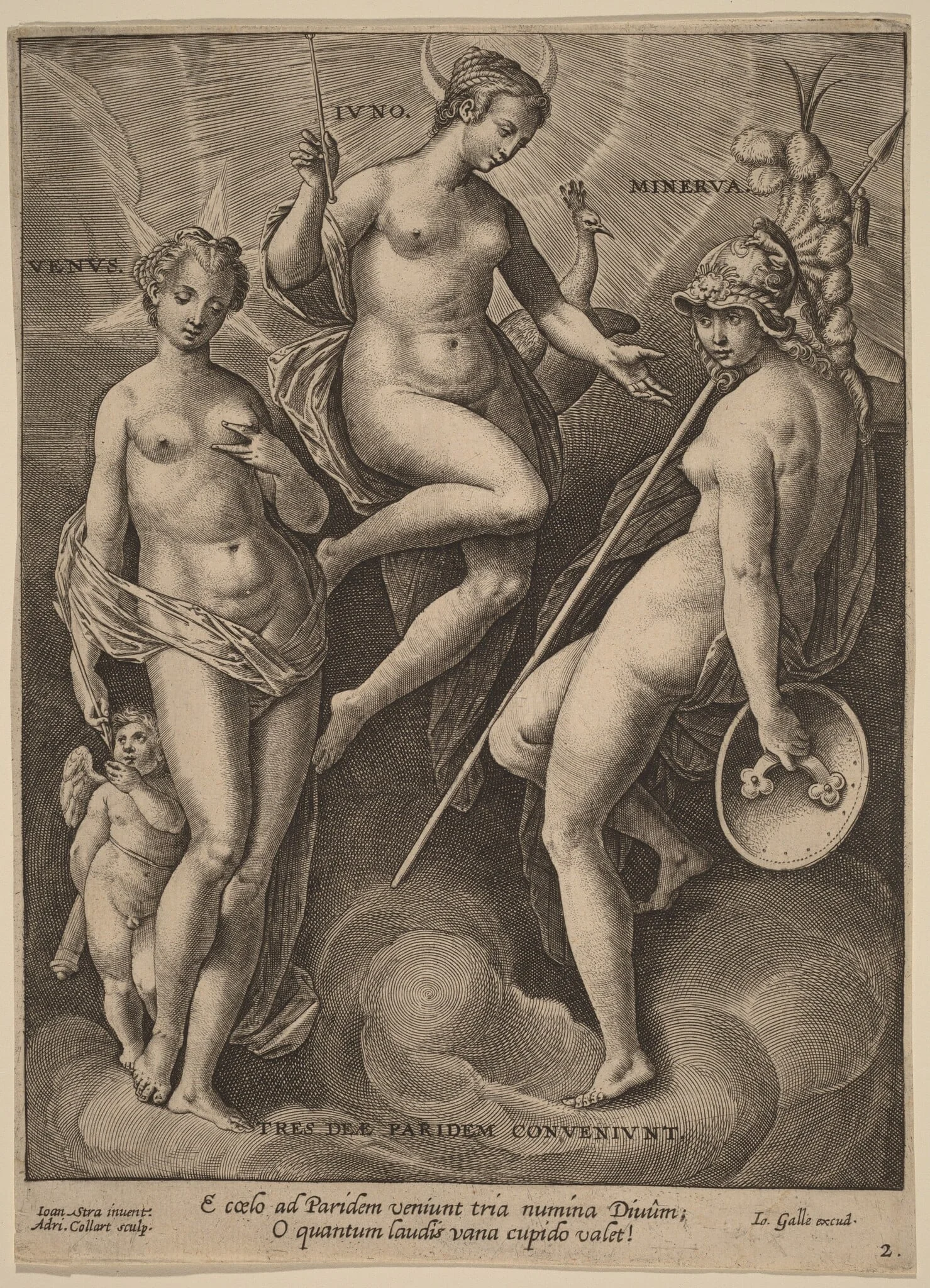 Venus, Juno and Minerva, detail