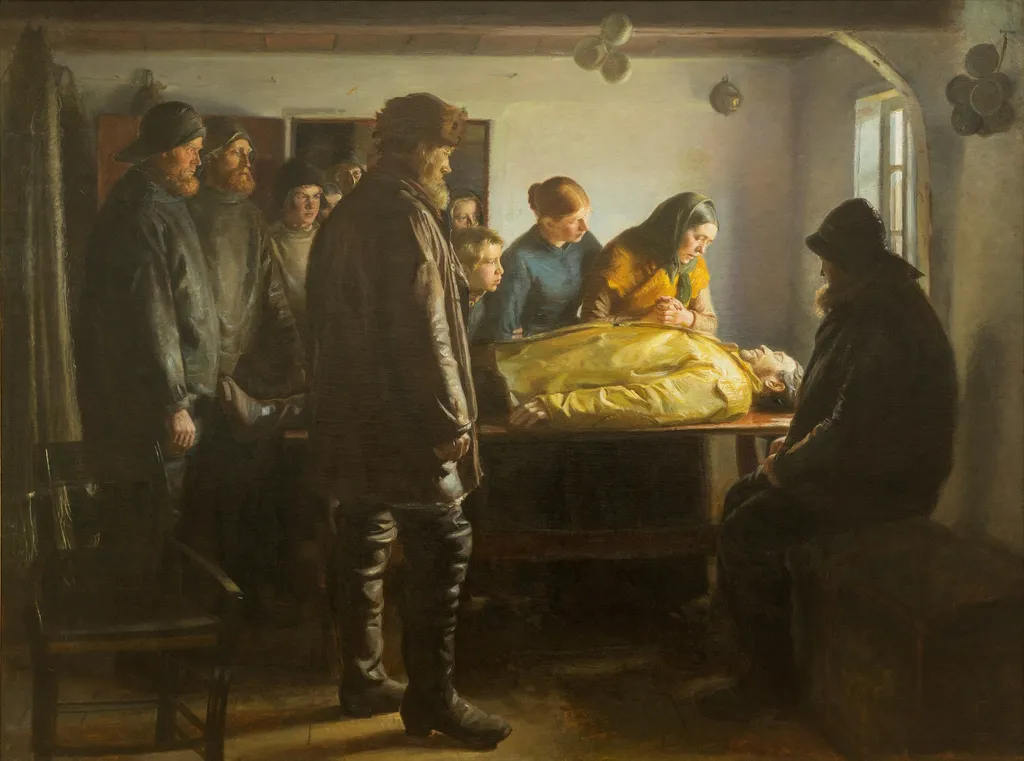 The Drowned Fisherman, by Michael Ancher, oil, 1898