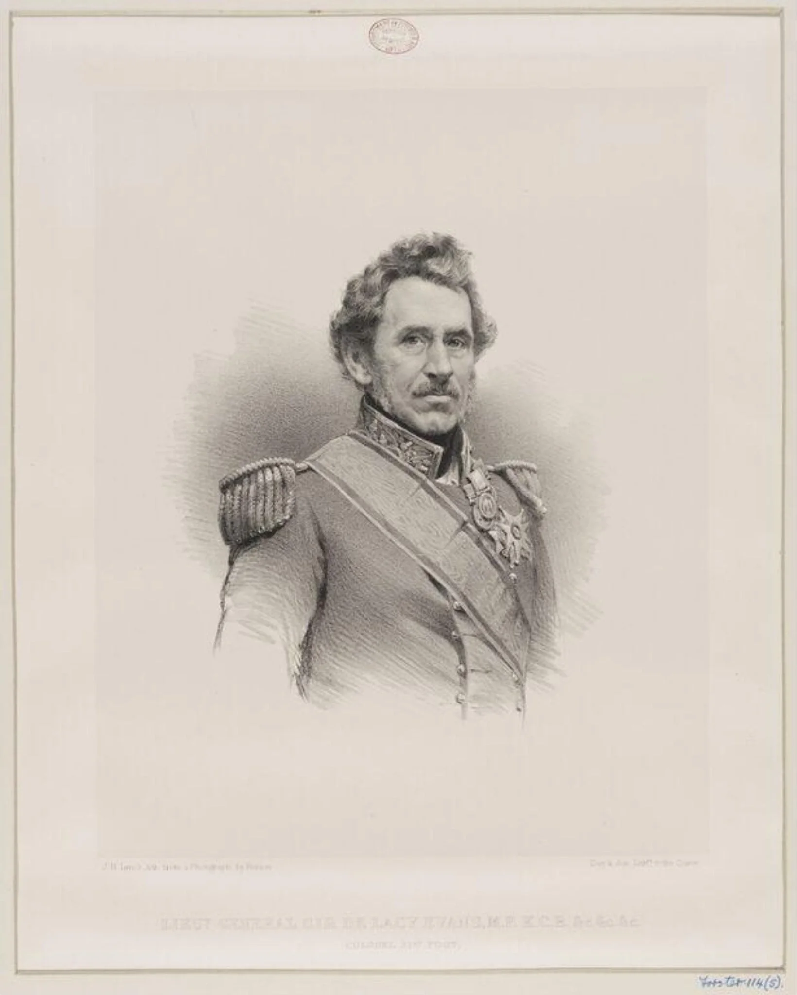 Liuet.-General Sir de Lacy Evans (1787-1870), detail