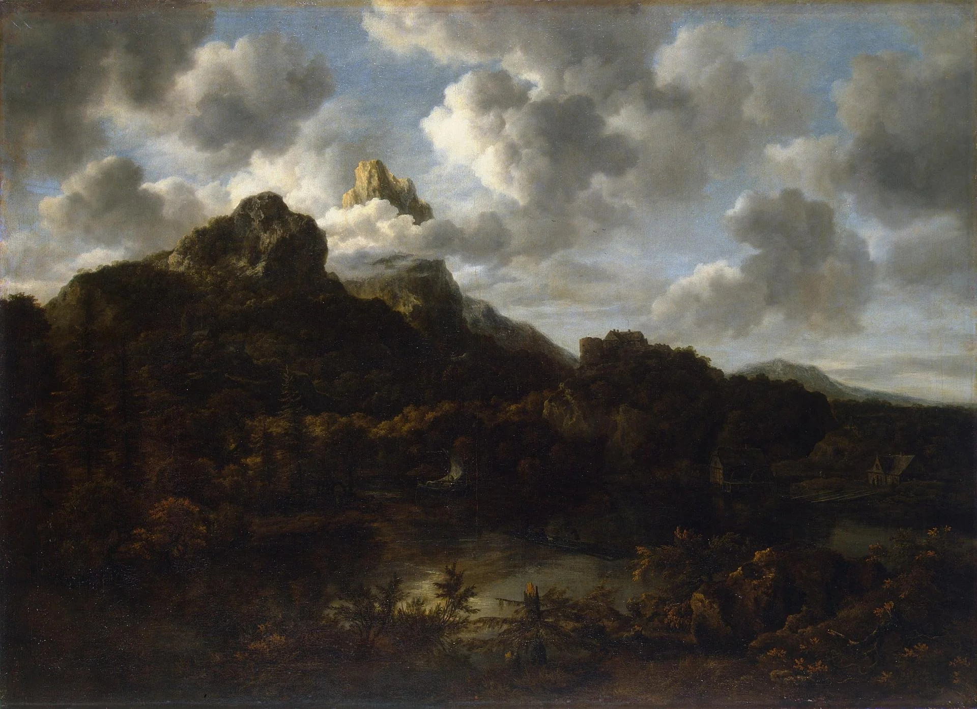 Mountainous Landscape, detail