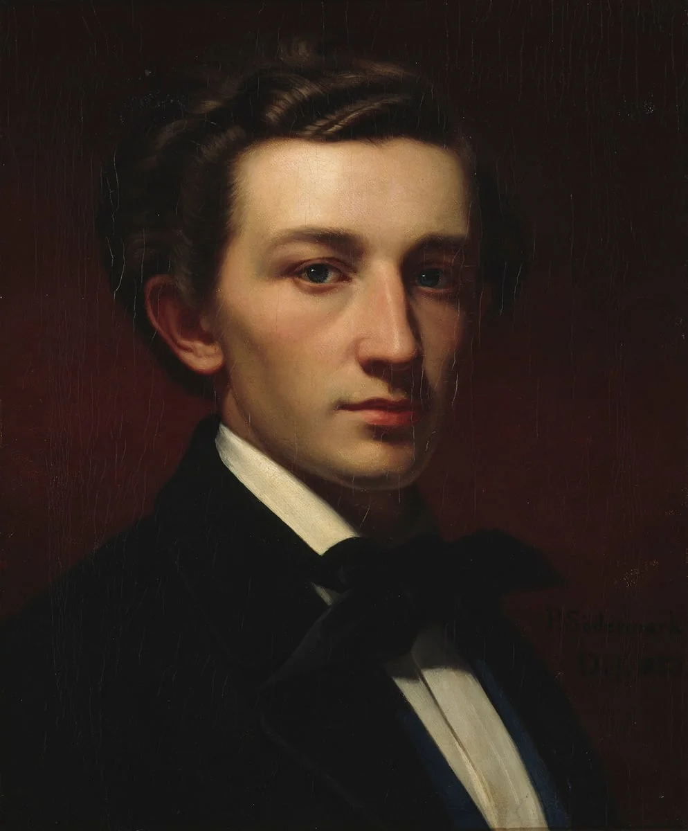 Werner Holmbergin muotokuva, detail