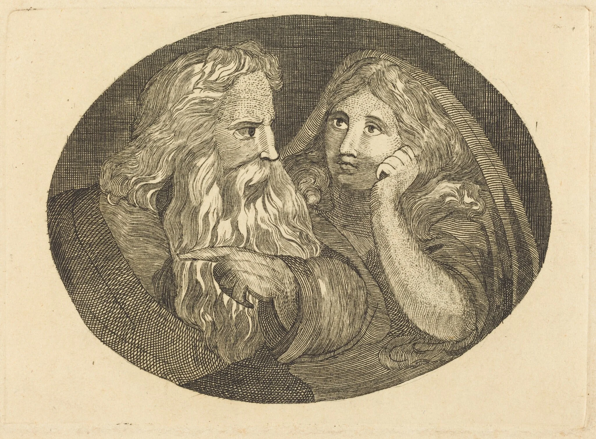 Lear and Cordelia, detail