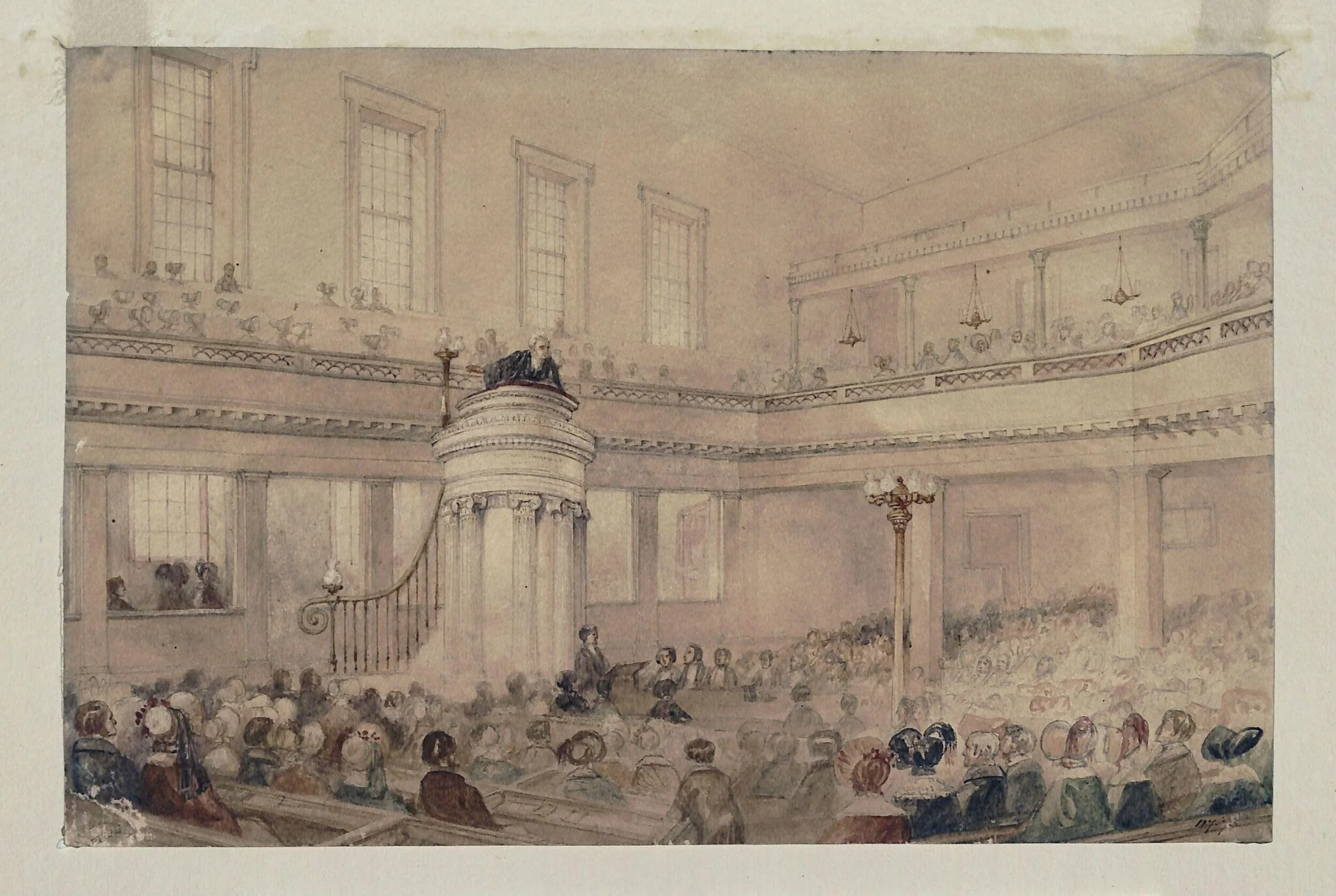 Finsbury Chapel, Moorfields, detail