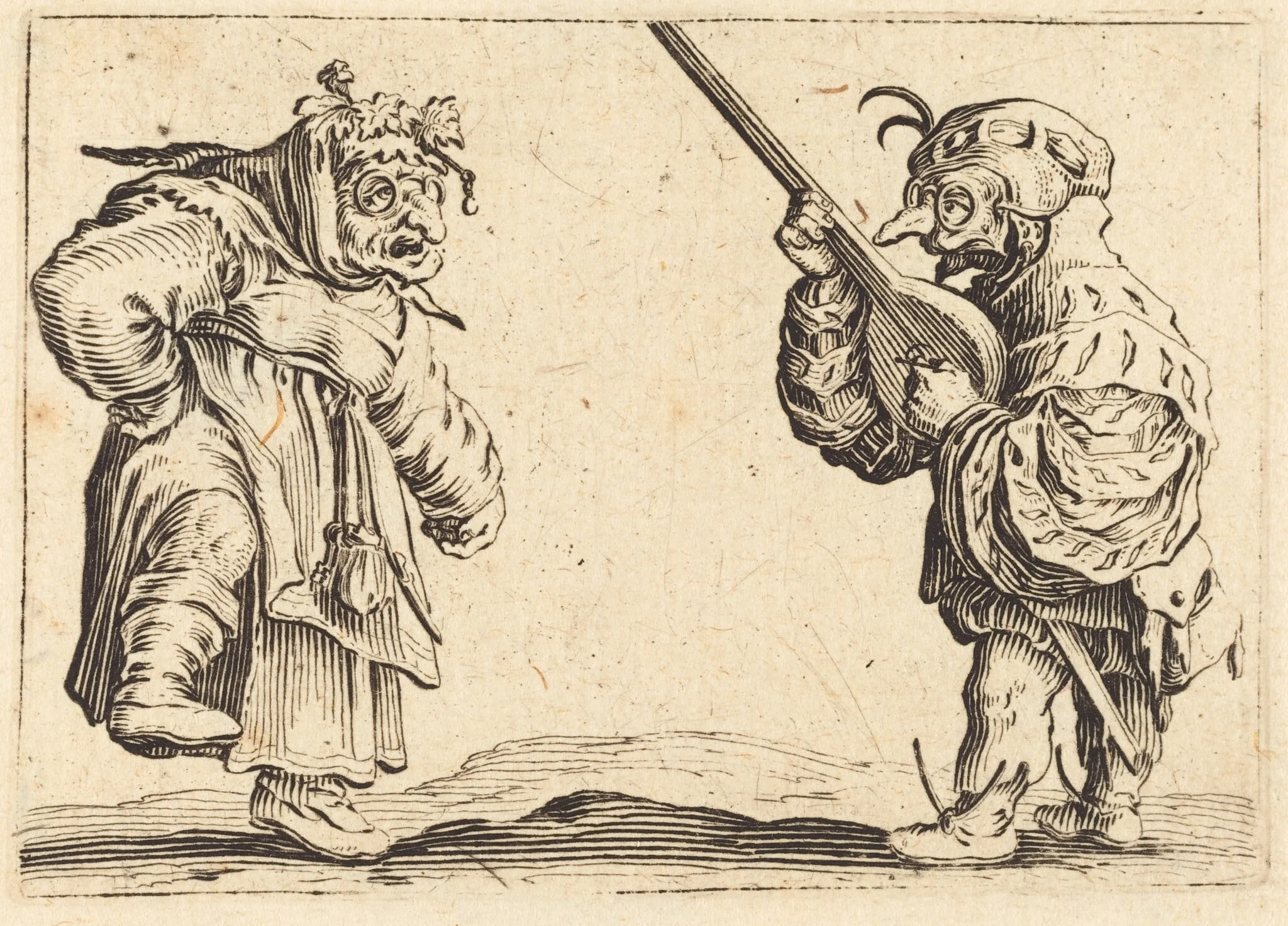 Dancers with Lute, detail