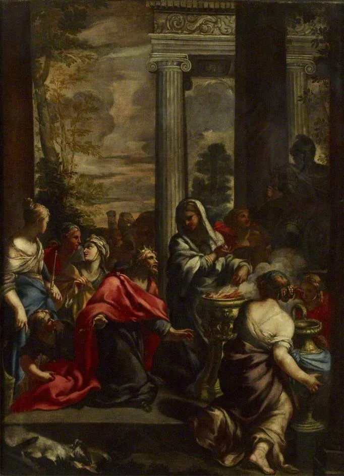 The Idolatry of Solomon, detail