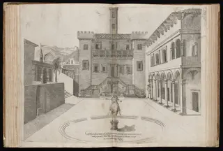 The Roman Capitol, by Nicolas Beatrizet, ink, 1560