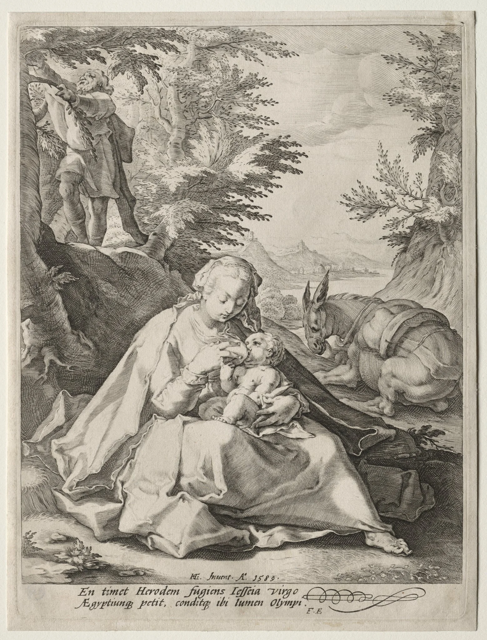 Rest on the Flight into Egypt, detail