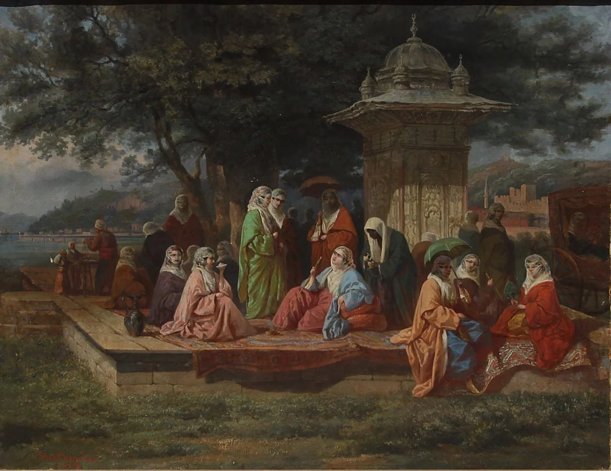 Scenă orientală, detail