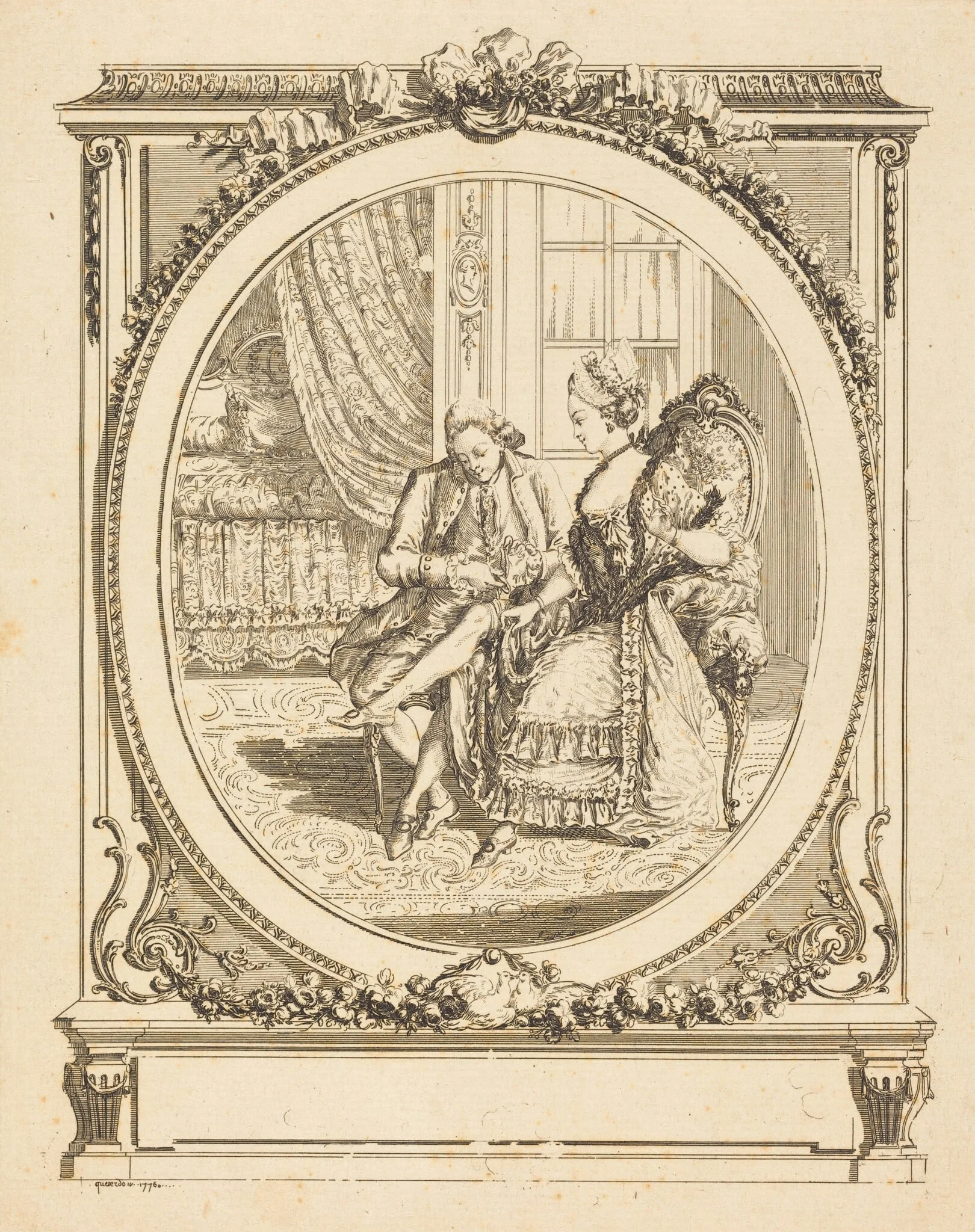 La jarretière, detail