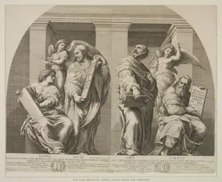 The Four Prophets, Daniel, David, Jonas and Habakkuk, by Guillaume Château, 1650