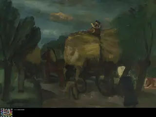 Hooioogst te Jabbeke, by Constant Permeke, oil, 1929