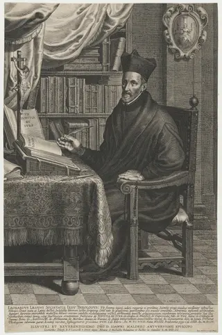 Leonard Lessius, Jesuit, by Schelte Adams Bolswert, ink, 1622