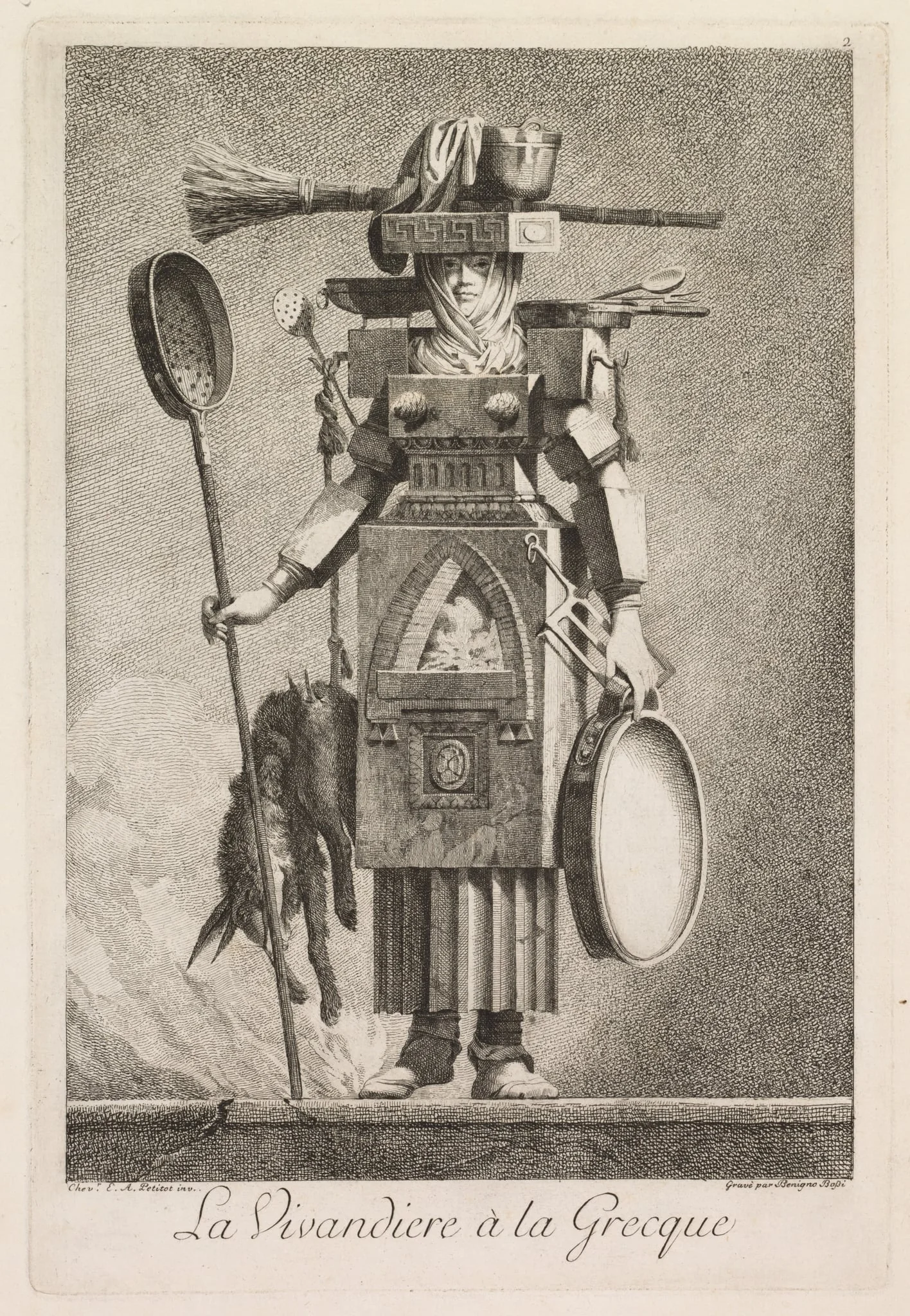 Camp Follower in the Greek Style, Plate 2, detail