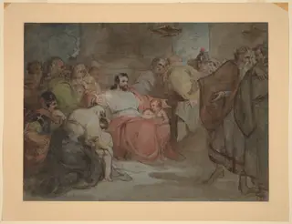 Suffer the Little Children, by Thomas Sully, gouache, 1828