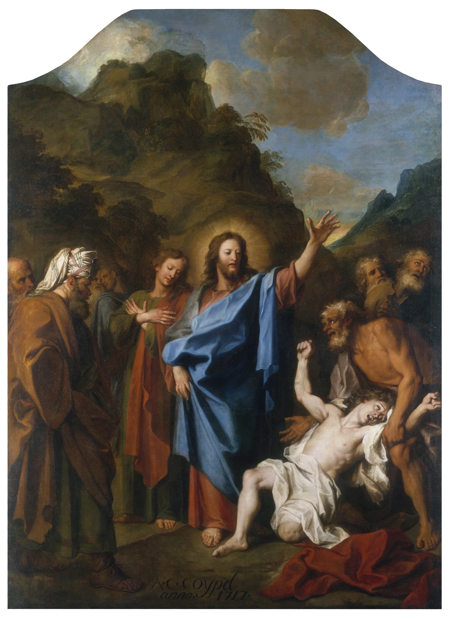 Christ Curing a Possessed Man, detail