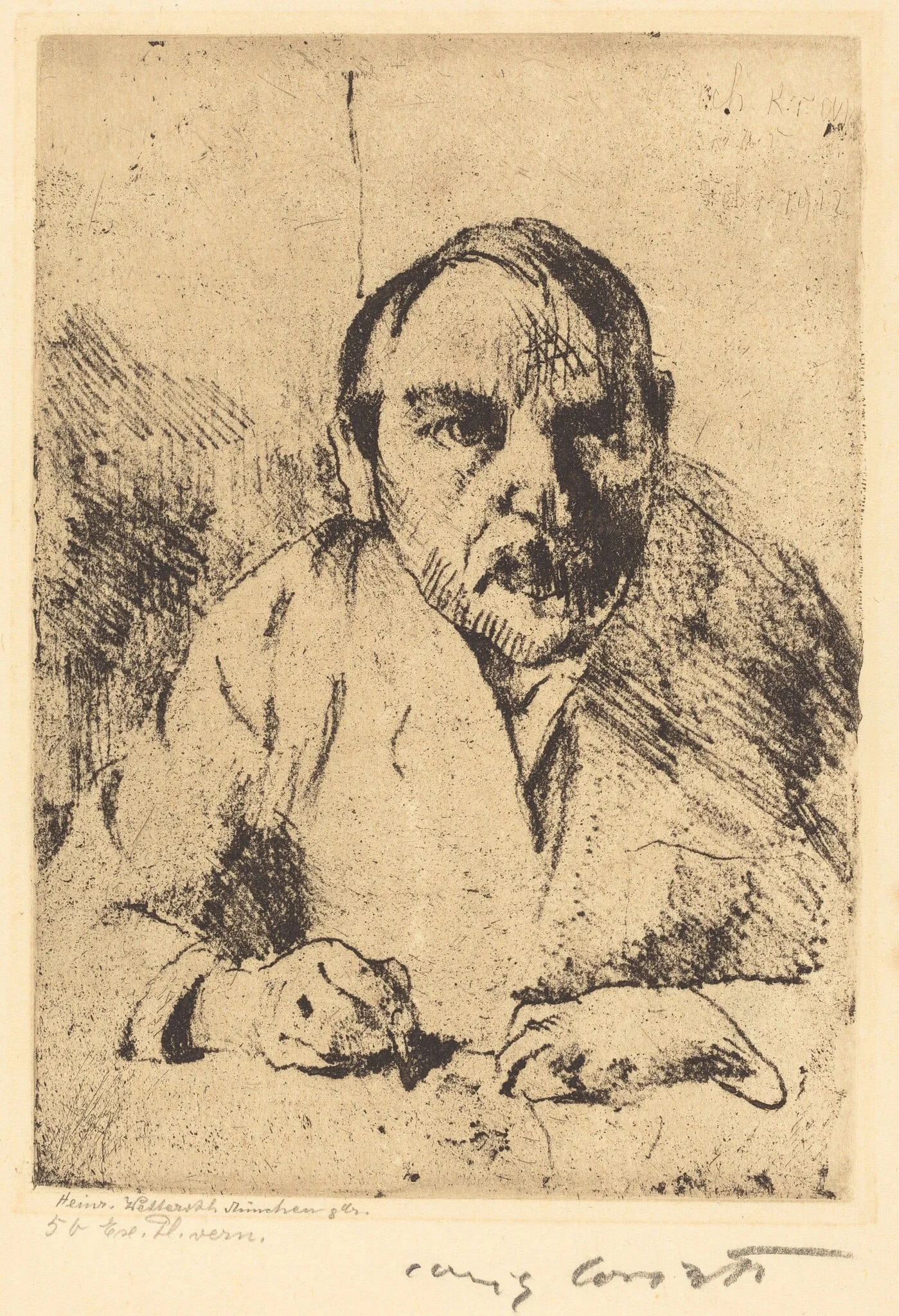 Selbstbildnis (Self-Portrait), detail