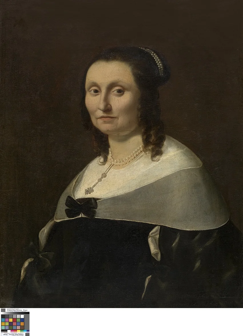 Portret van een vrouw, detail