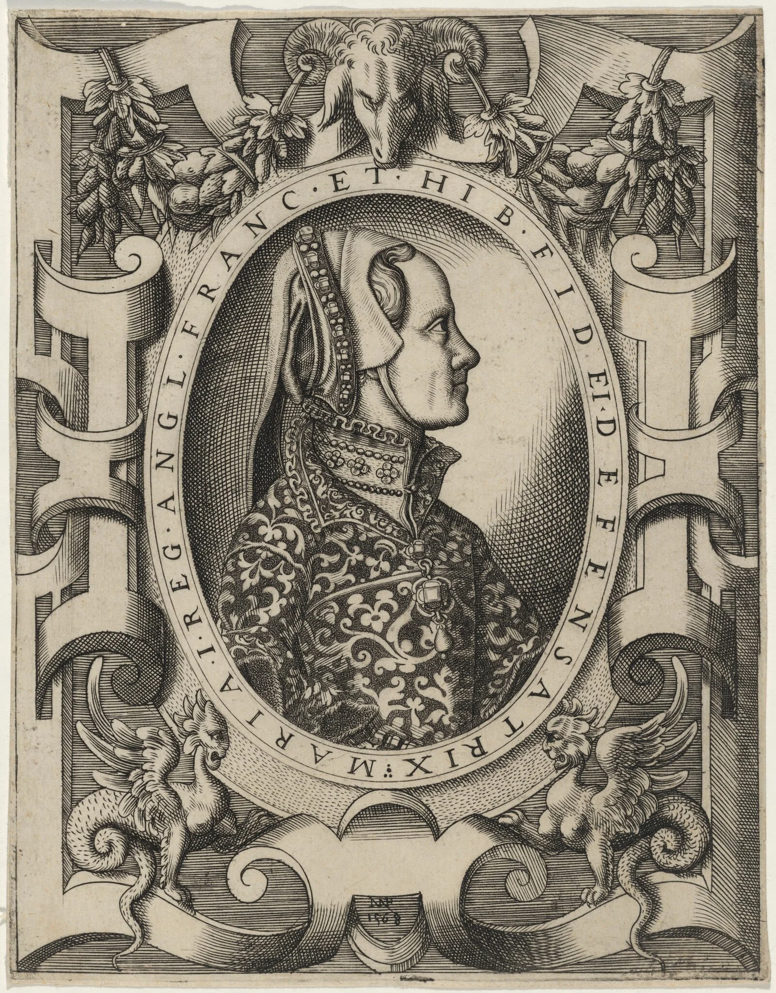 Queen Mary of England, detail