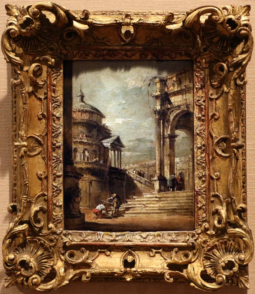Capricho arquitetónico, by Francesco Guardi, unspecified, 1770