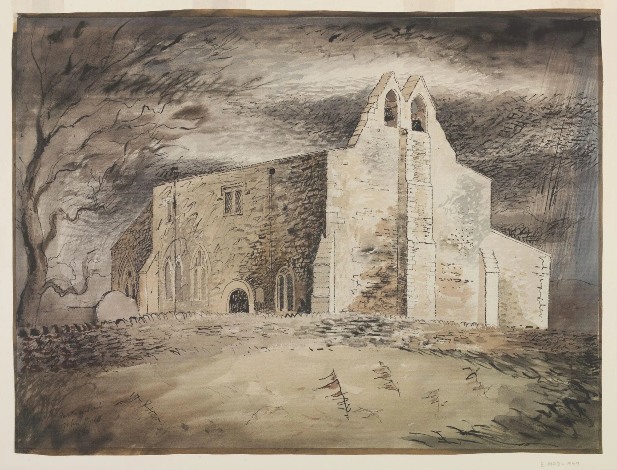 Exterior of the Church of St. Denis, Faxton, detail