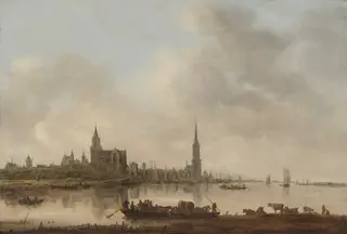 View of Emmerich, by Jan van Goyen, oil, 1645
