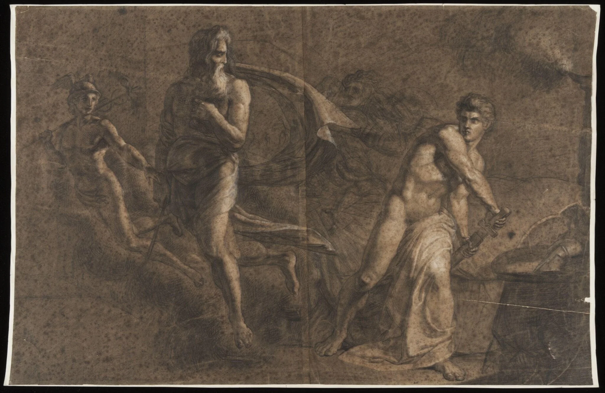 Drawing on Brown Paper, detail