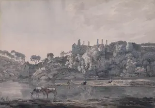 Lismore Castle on the Blackwater in the County of Waterford, Ireland, by William Pars, watercolor, 1771