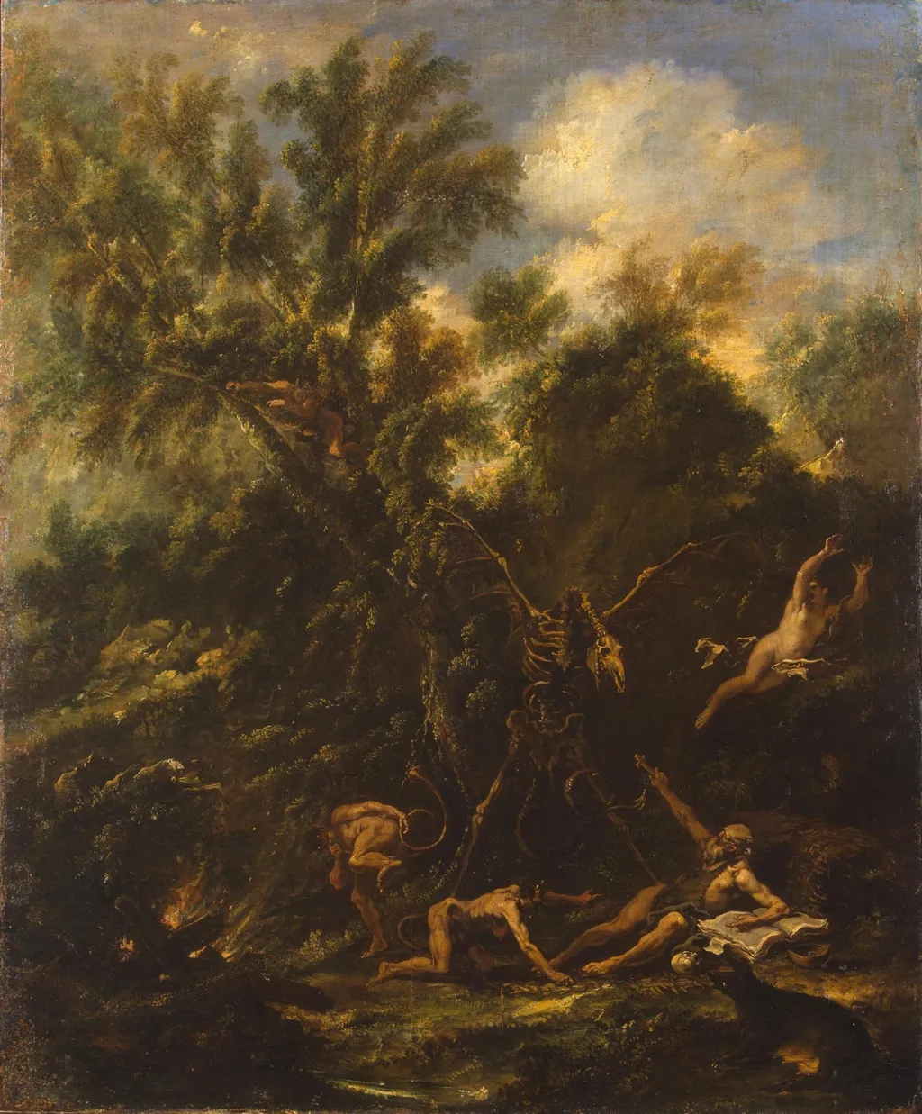 Temptation of St Anthony, by Sebastiano Ricci, oil, 1706