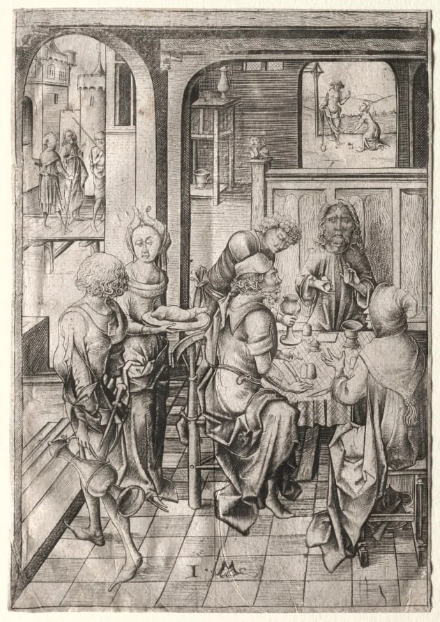 Supper at Emmaus, detail