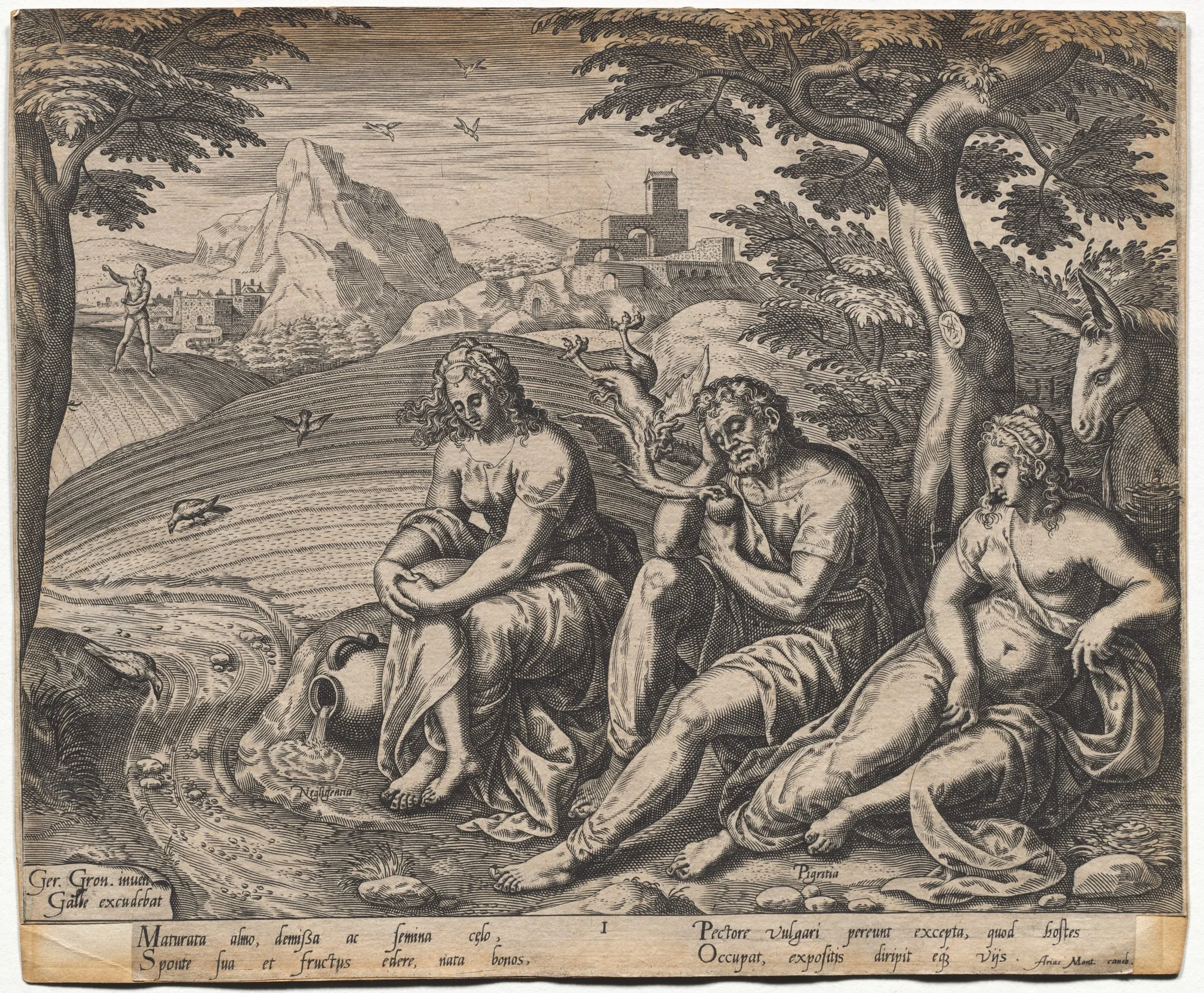 The Parable of the Sower and the Seed: The Seed Falling by the Way Side (after Gerard Van Groeningen, active Antwerp 1563-1573), detail