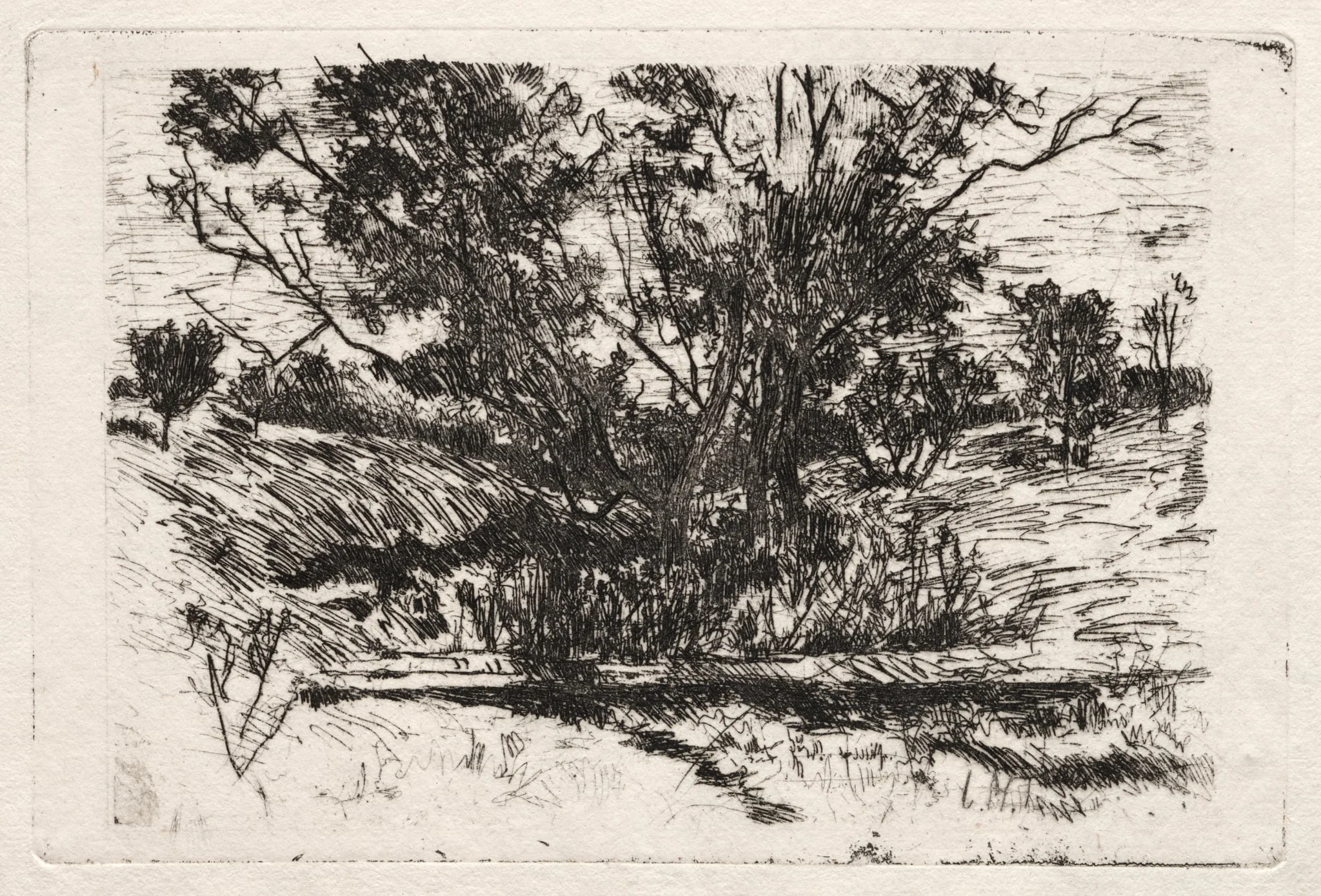 Landscape near Cincinnati, detail