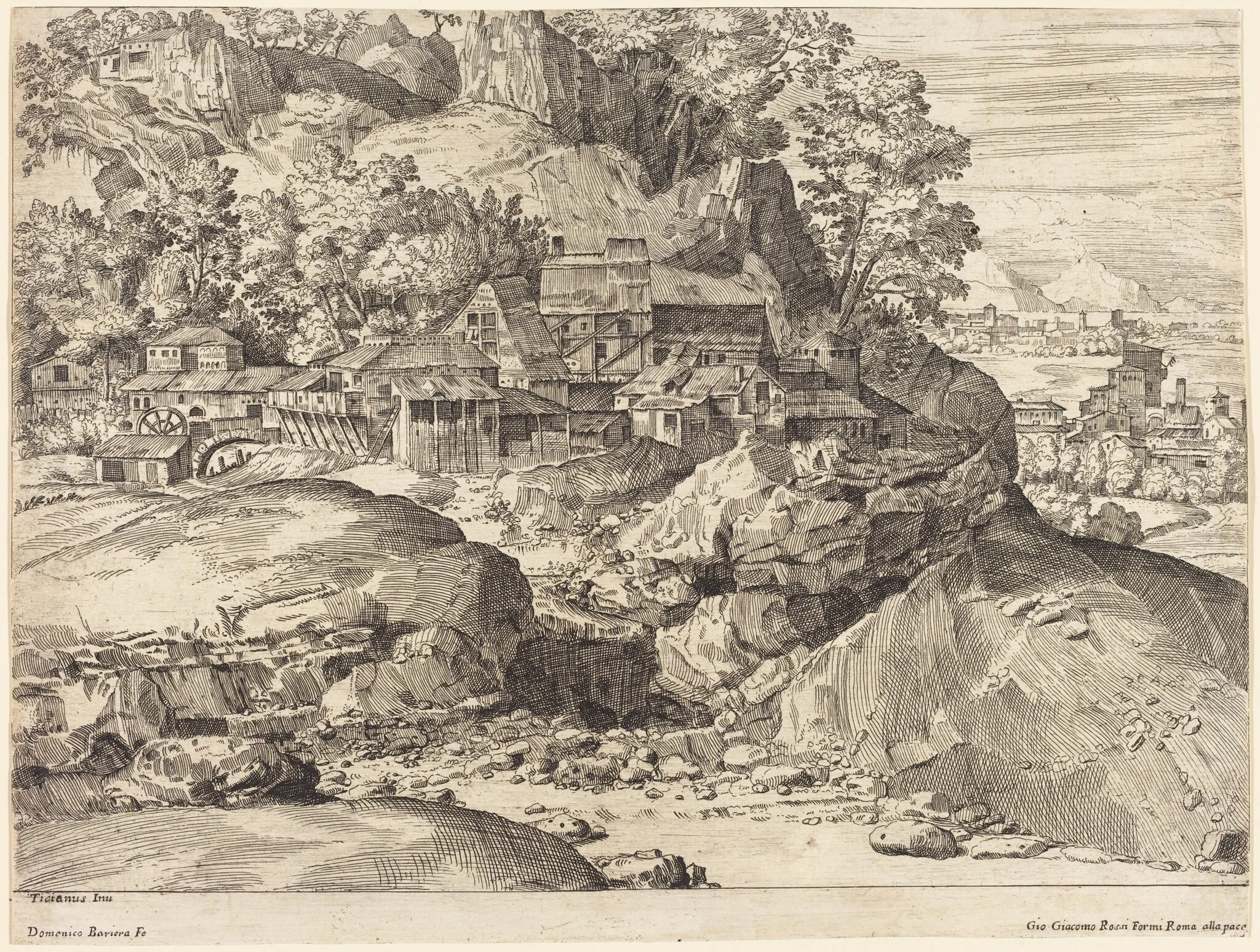 Landscape with a Mill, detail