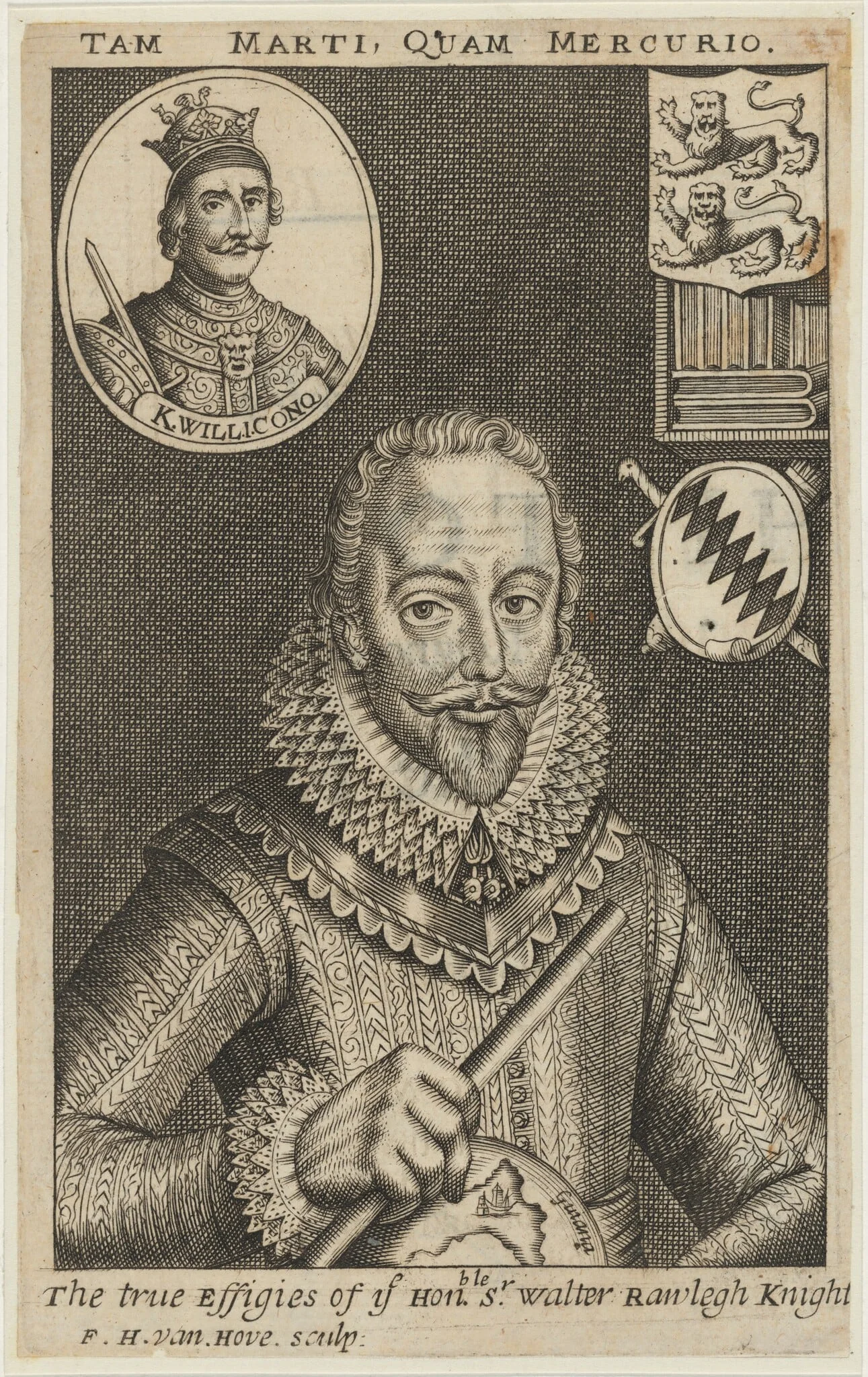 Sir Walter Raleigh, detail