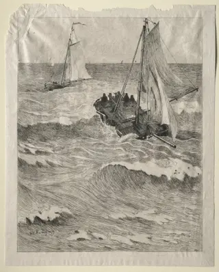 Marine Scene, by Hendrik Willem Mesdag, 1879