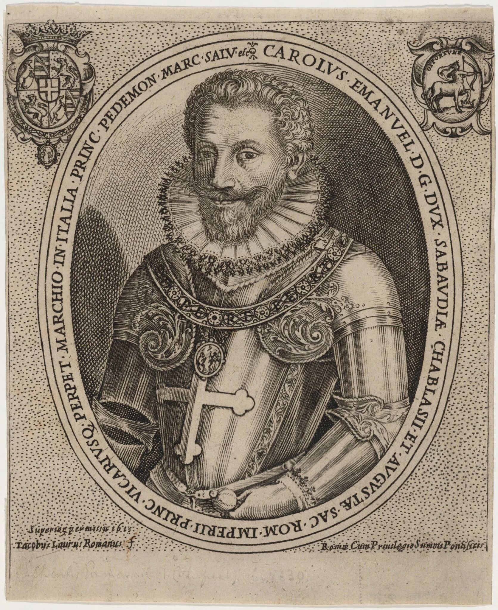 Charles Emmanuel I, Prince of Piedmont, detail